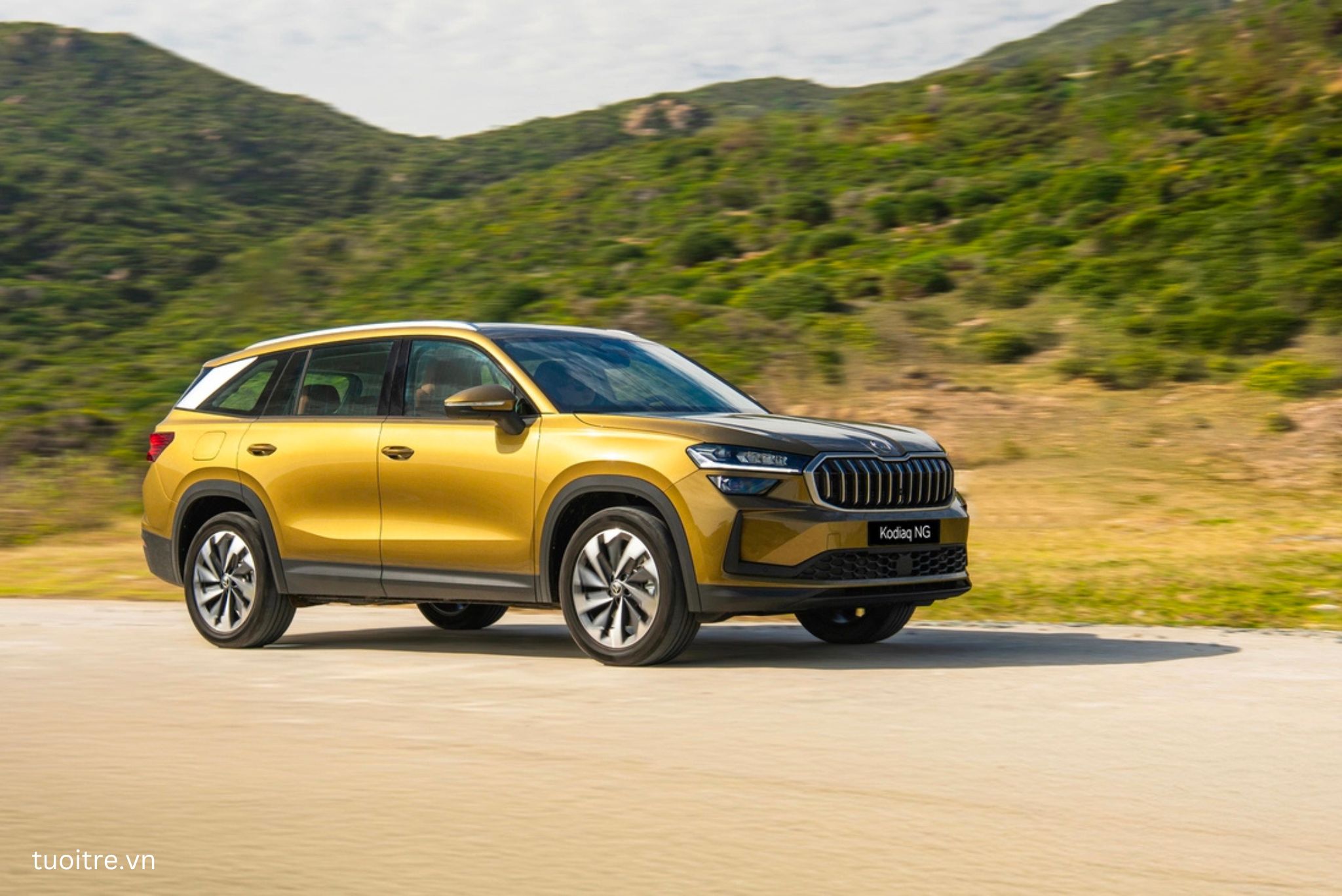Skoda Kodiaq 2025 thiết kế lưới tản nhiệt đặc trưng