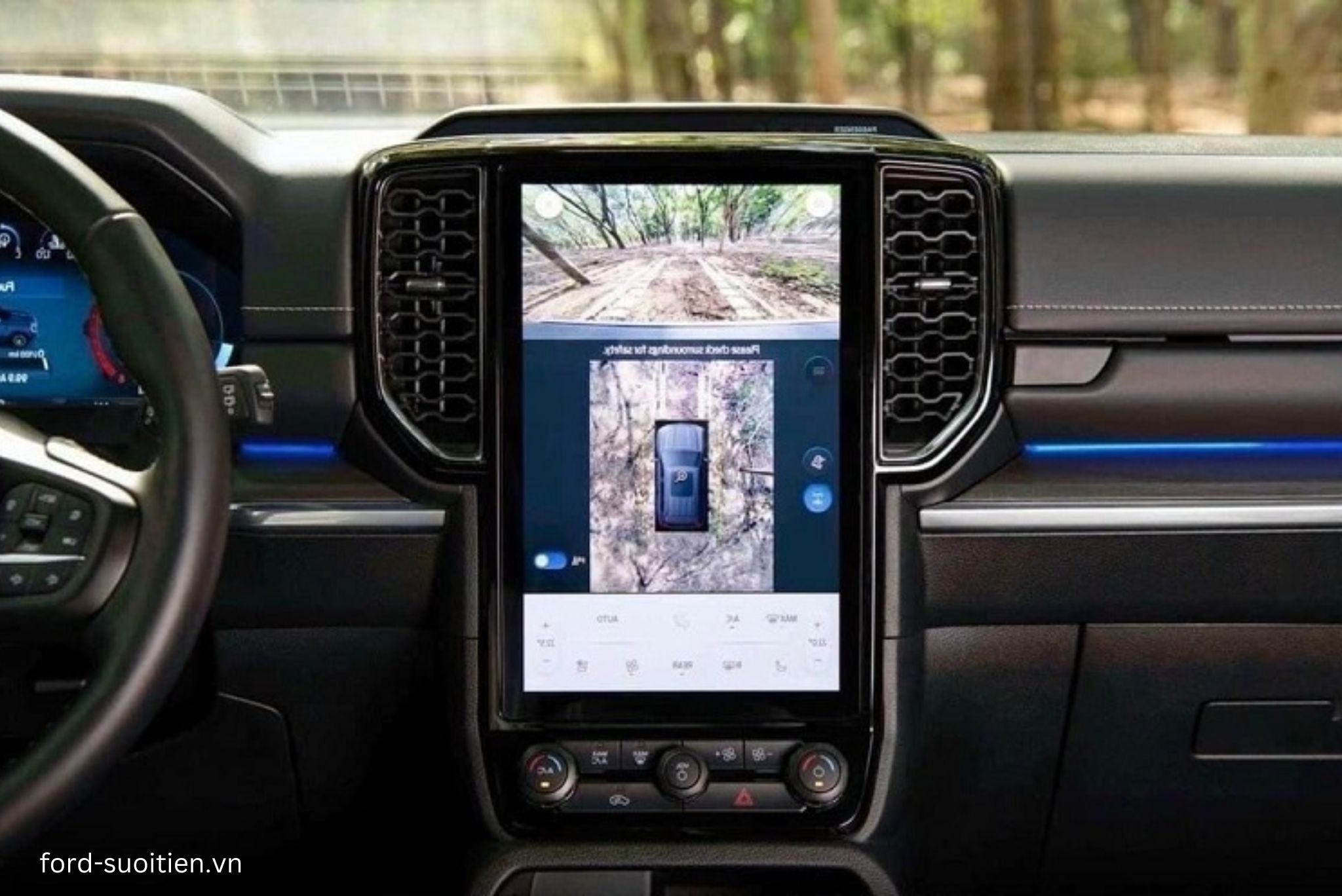 Ford Ranger 2025 trang bị màn hình cảm ứng 12 inch