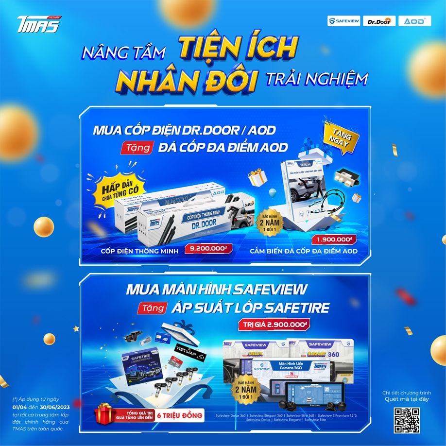 "NÂNG TẦM TIỆN ÍCH - NHÂN ĐÔI TRẢI NGHIỆM" CHƯƠNG TRÌNH MUA 1 TẶNG 1 ĐẾN TỪ TMAS VIỆT NAM