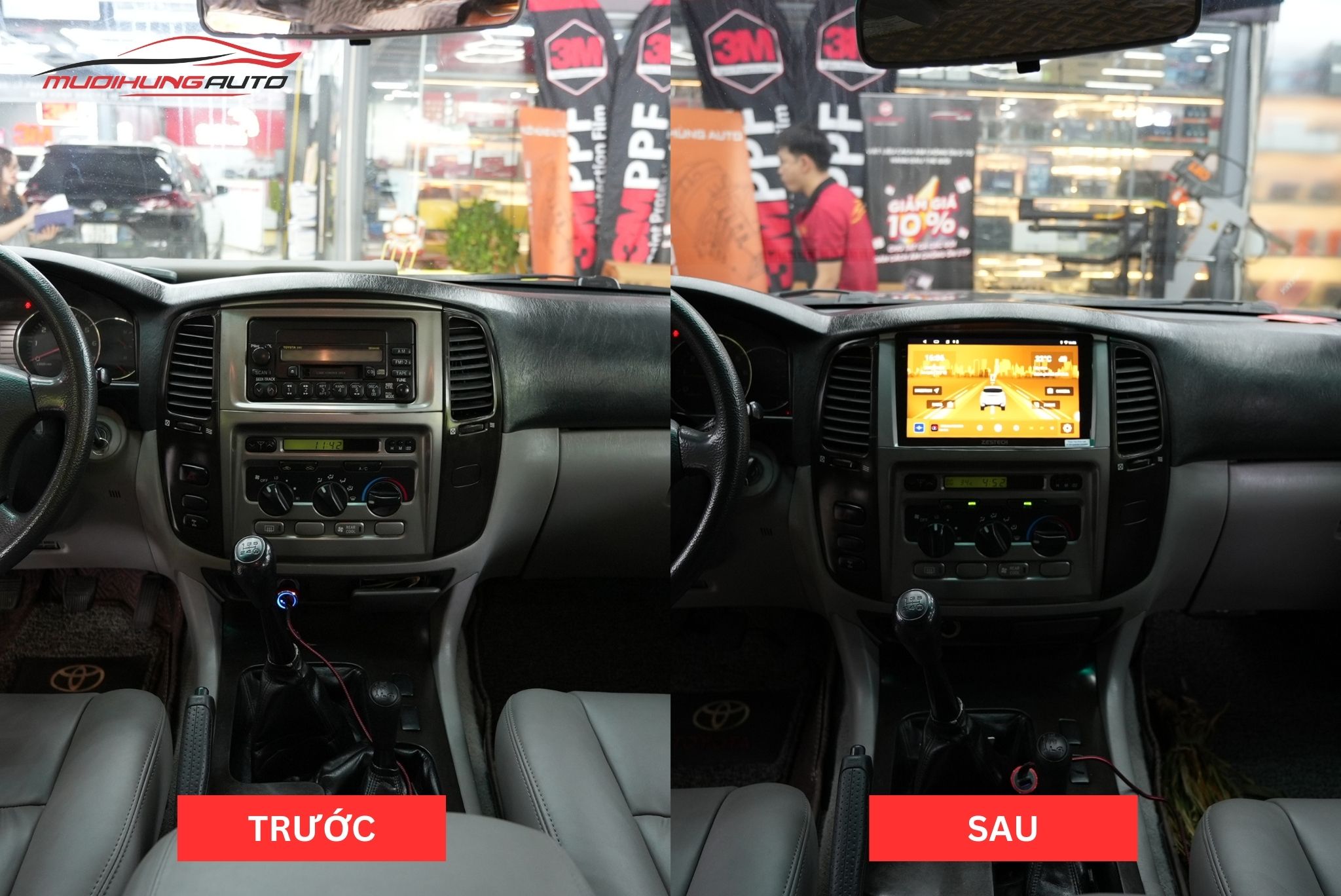 Lắp Màn Hình Zestech Z18 Cho Xe Toyota Land Cruiser GX 2007