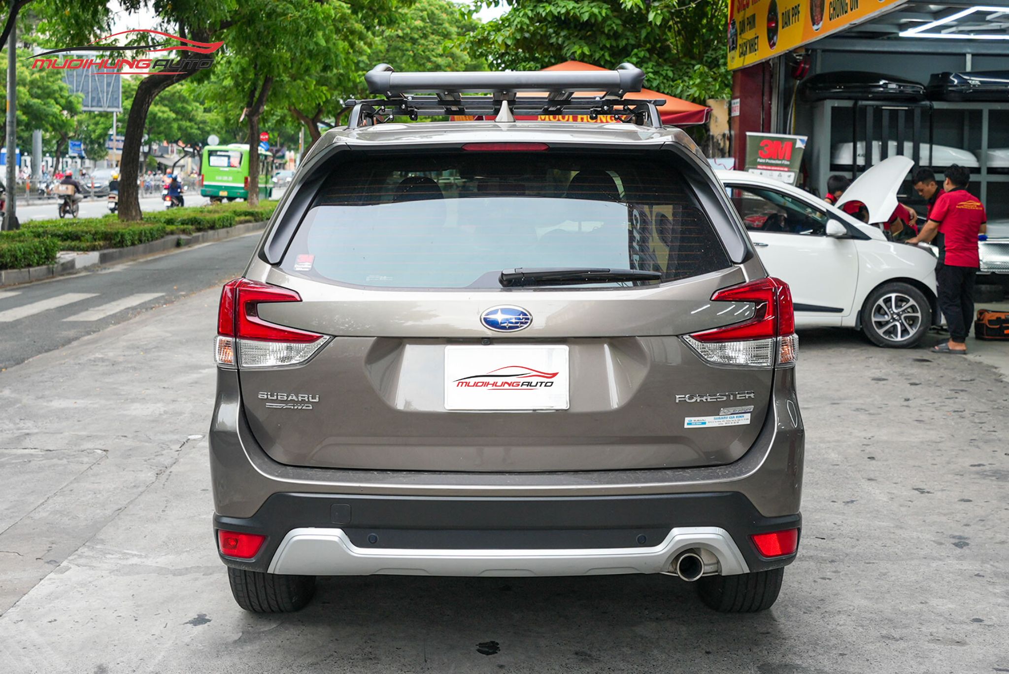 Lắp baga mui Yaki 129cm CP-439 ô tô Subaru Forester 2022