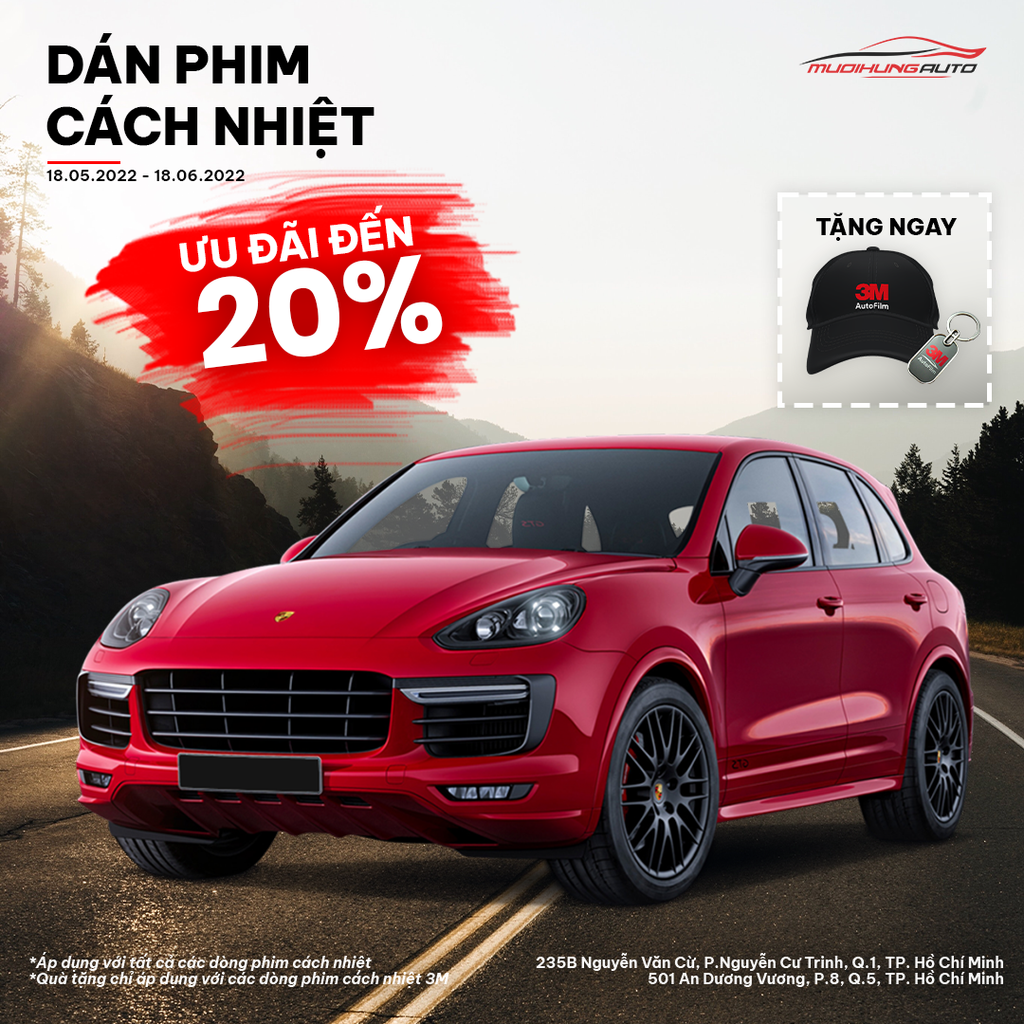 [HOT] KHUYẾN MÃI GIẢM GIÁ LÊN ĐẾN 20% ÁP DỤNG CHO PHIM CÁCH NHIỆT Ô TÔ