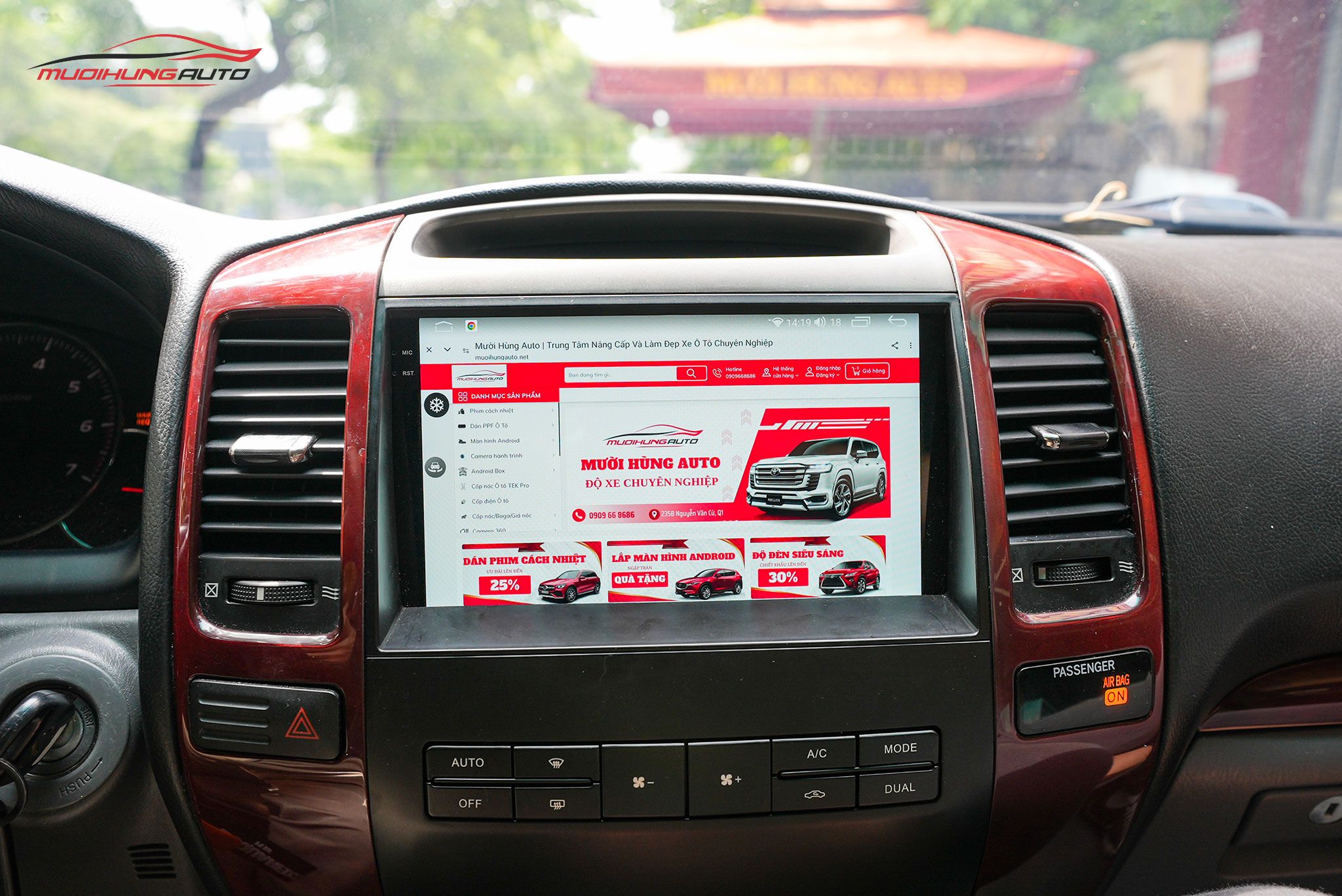 Lắp màn hình Carteck M700 360 2K cho xe ô tô Lexus GX470 V8
