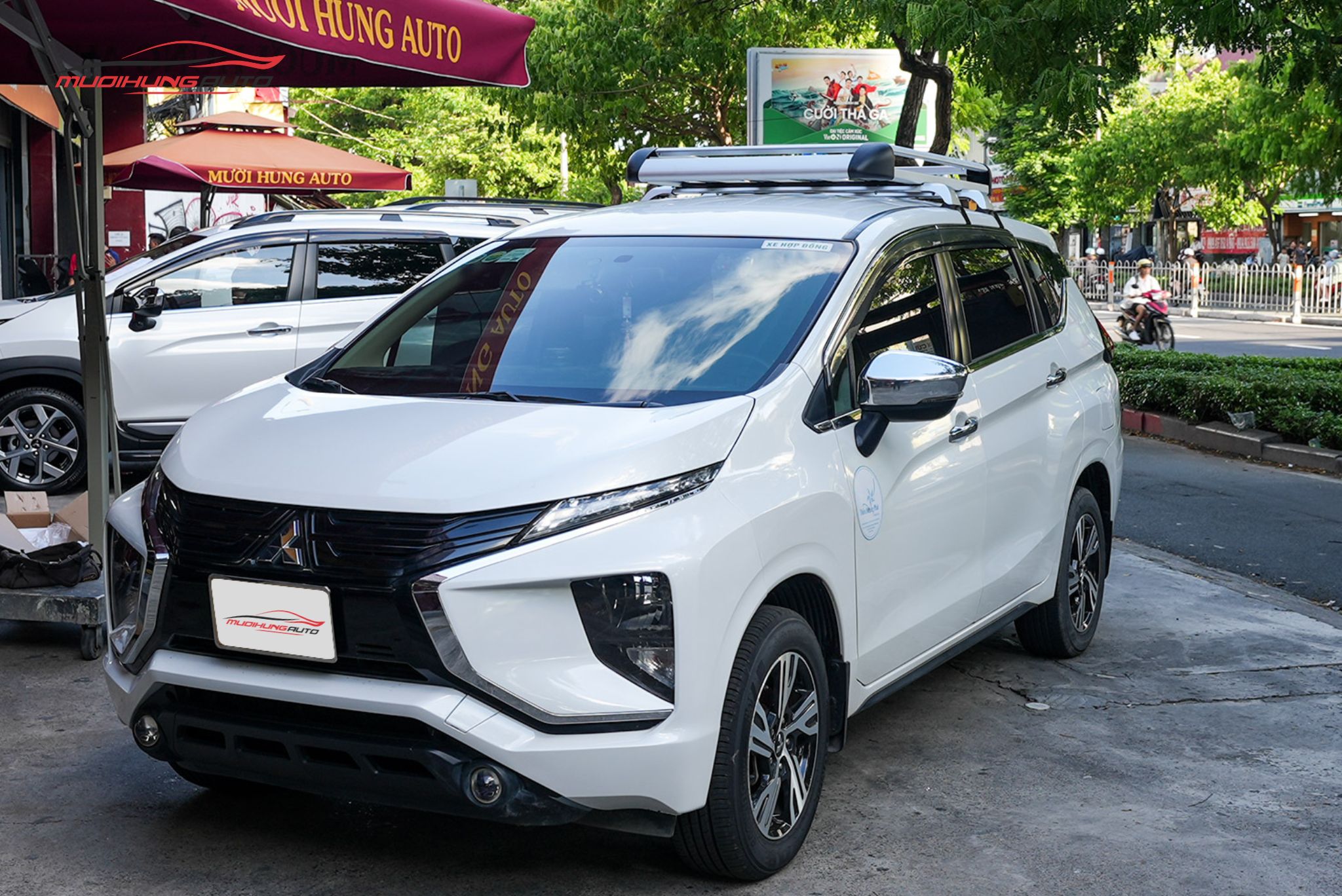 Lắp baga mui Yaki 127cm CP-307 xe Mitsubishi Xpander 2021