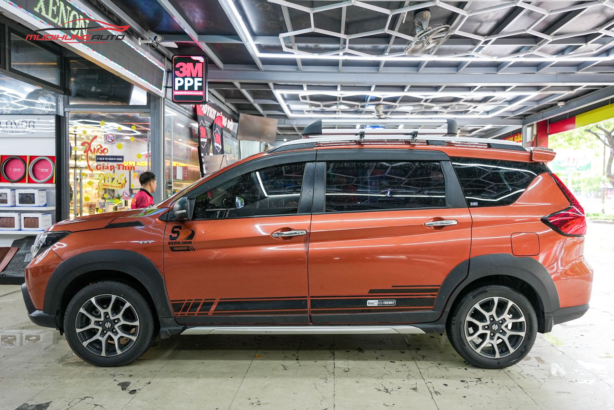 Lắp baga mui Yaki 127cm CP-307 xe Suzuki XL7