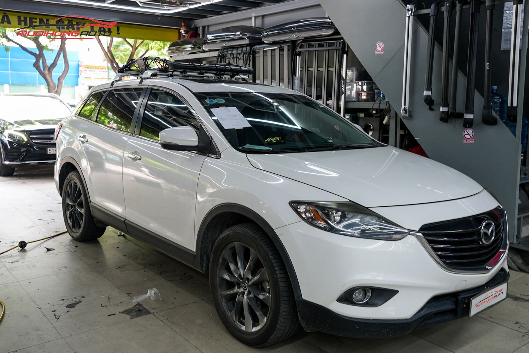 Lắp baga mui Yaki 129cm CP-439 cho Mazda CX9