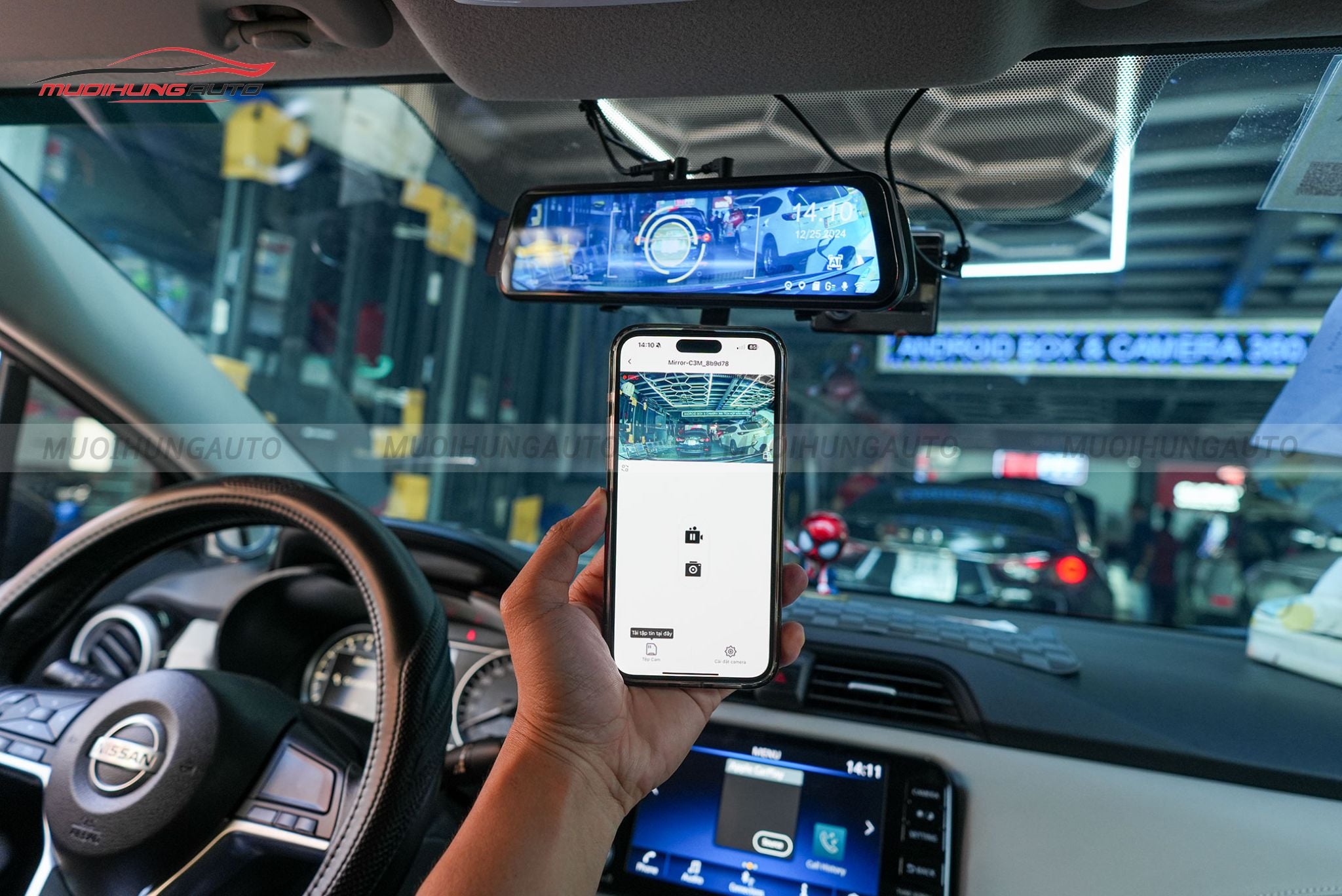 Camera hành trình gương điện tử AI ADAS Utour C3M xe Nissan Almera 2024