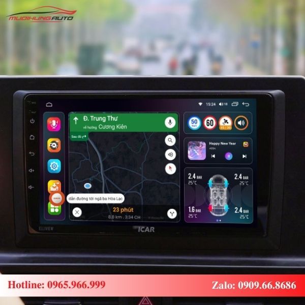 Màn hình Android ICAR Elliview U5 Basic tích hợp định vị GPS và GLONASS