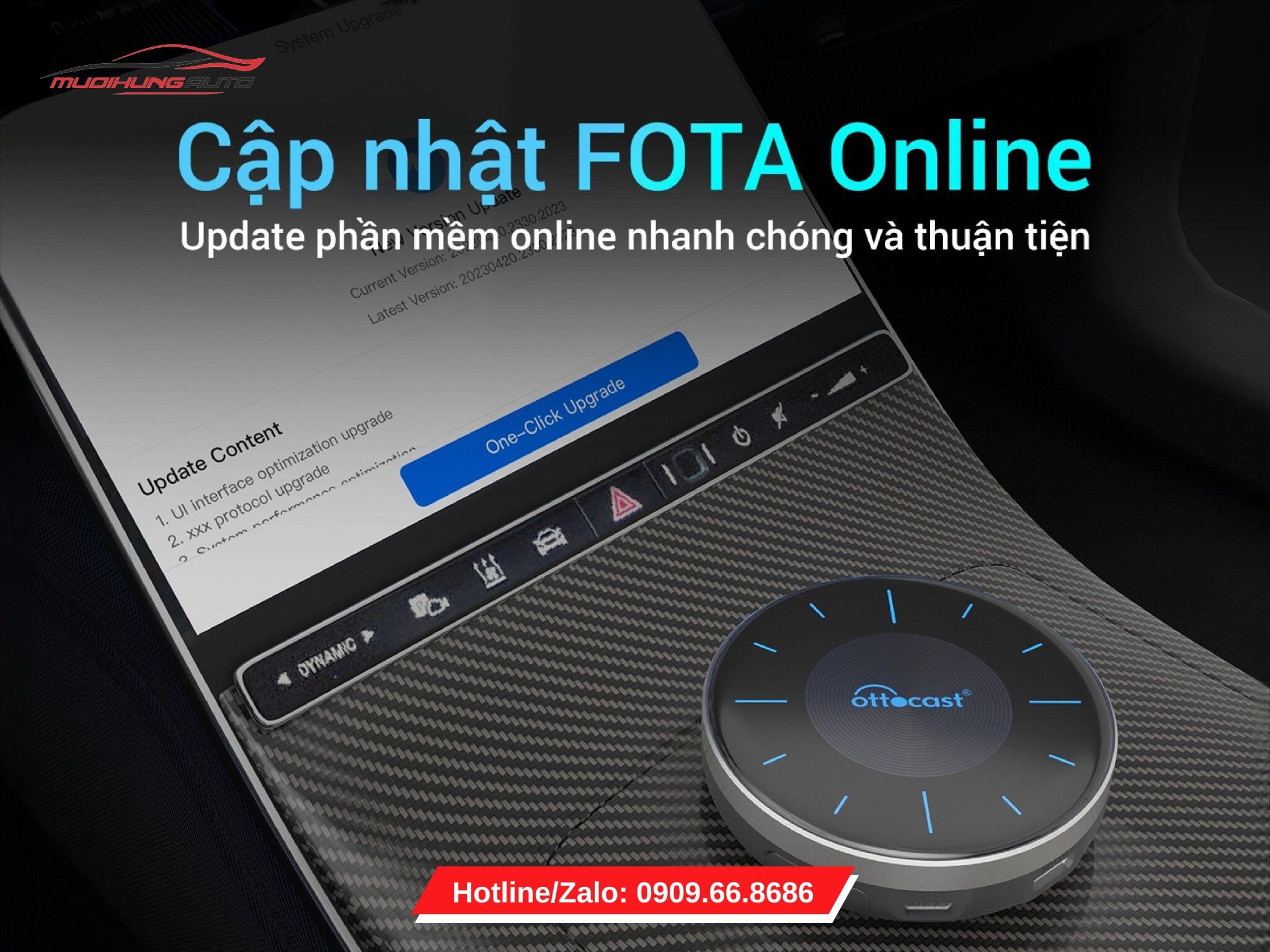 Android auto box cho ô tô Ottocast OttoAIbox P3