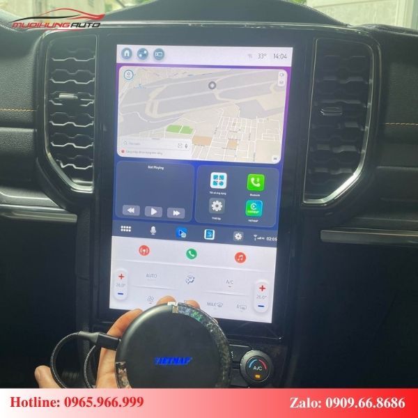 Android Box cho ô tô Ford Everest 2023 có giao diện hiện đại