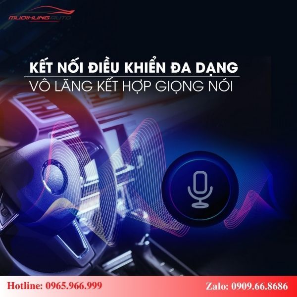 Android Box cho ô tô Ford Everest 2023 điều khiển giọng nói