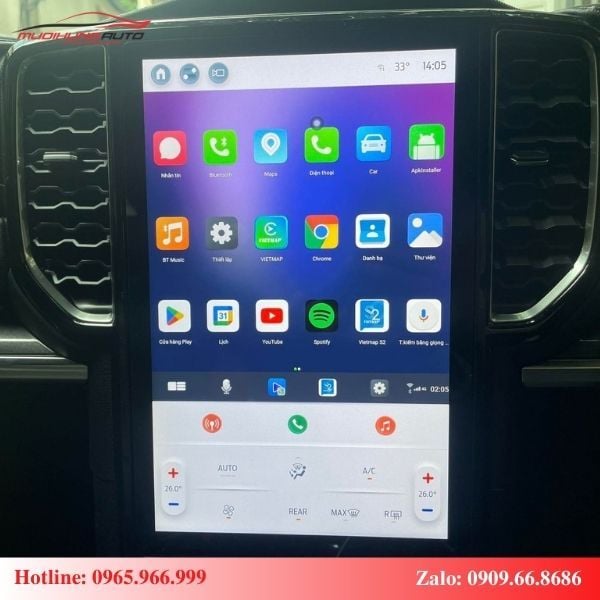 Android Box cho ô tô Ford Everest 2023