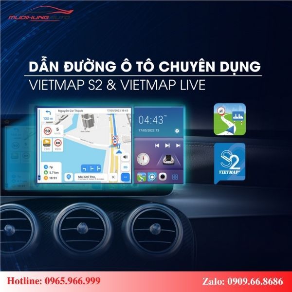 Android Box cho ô tô Toyota Veloz dẫn đường chính xác