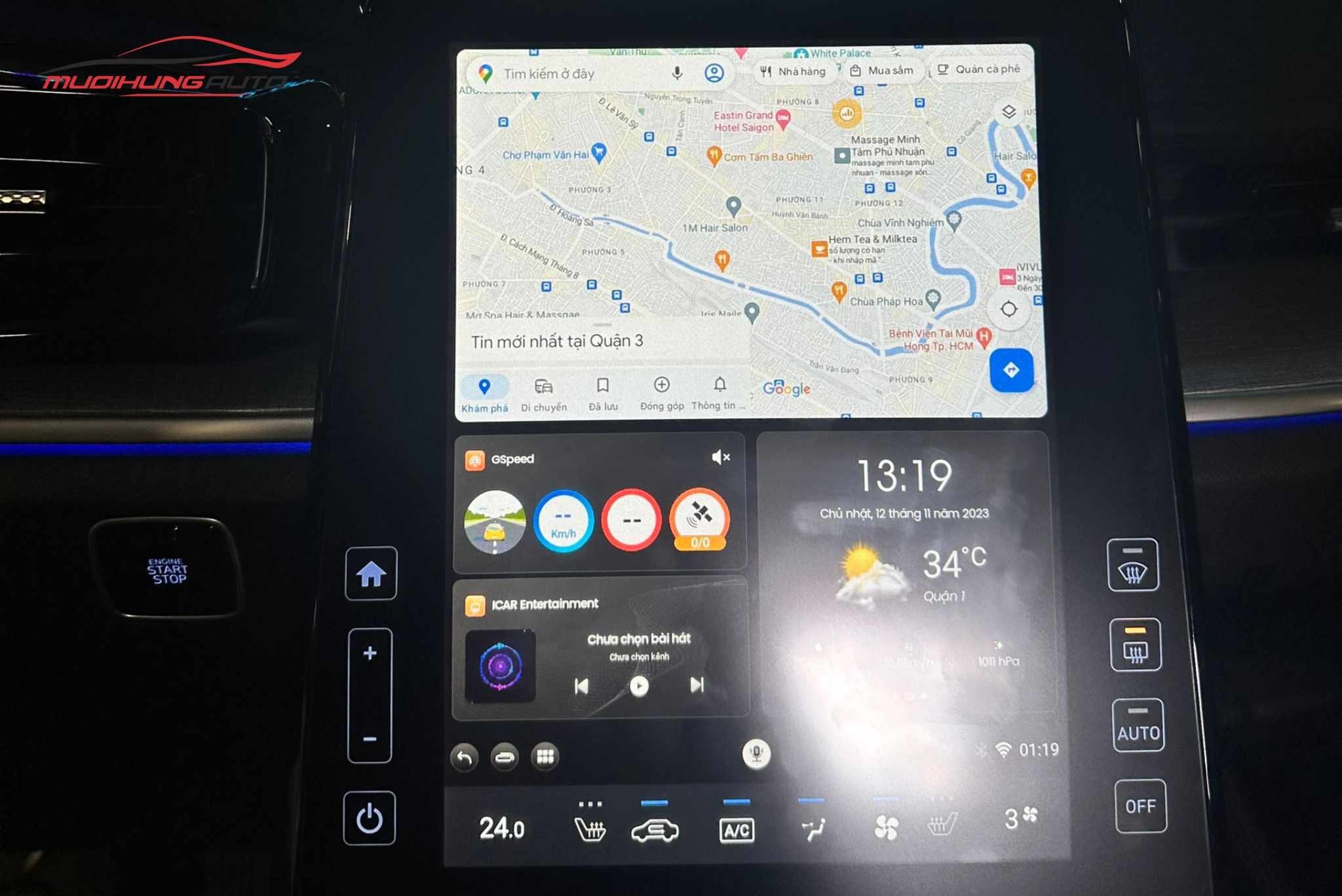 Lắp Elliview D5 Cho Xe Hyundai Custin