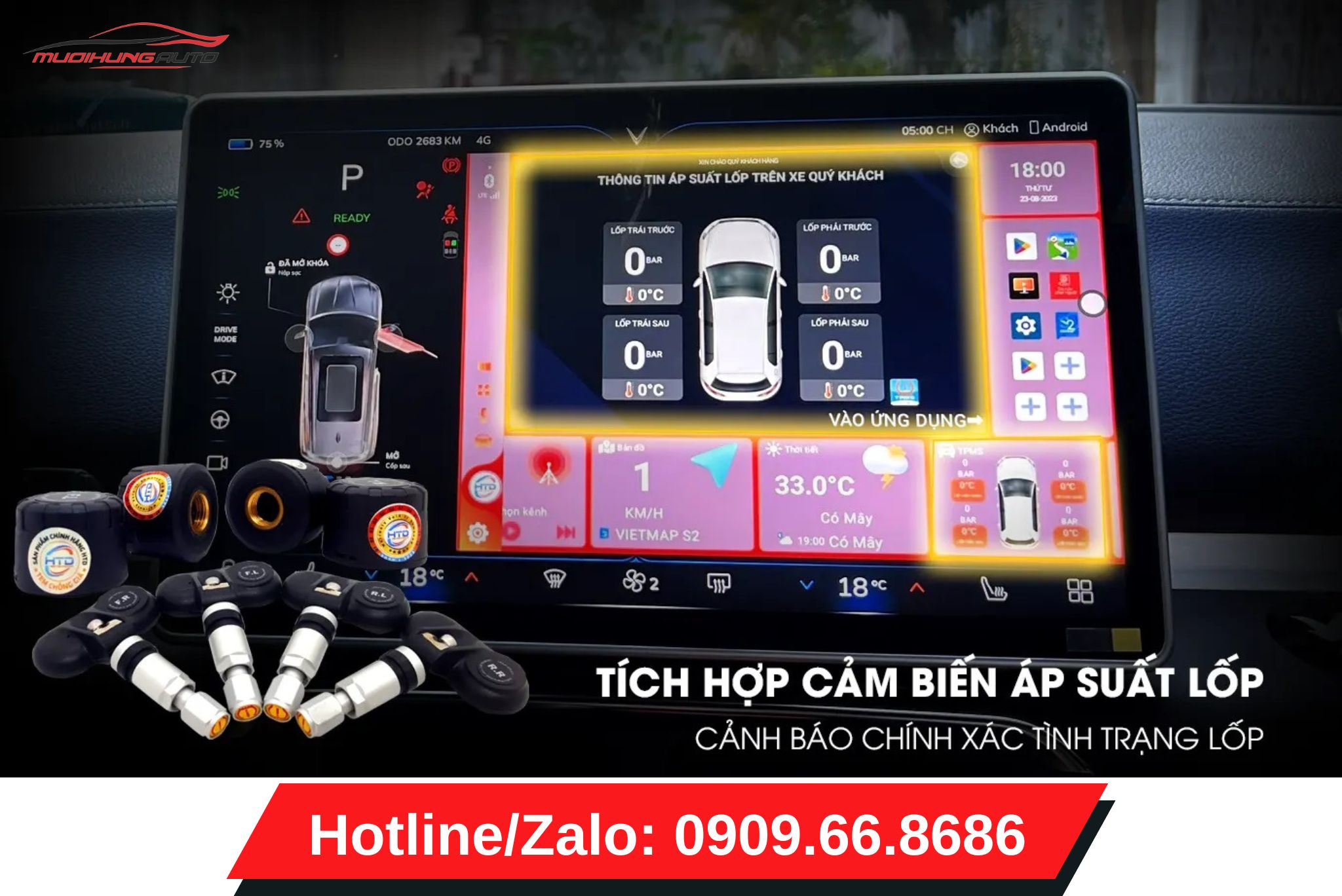 Android box ô tô D15 Rocket