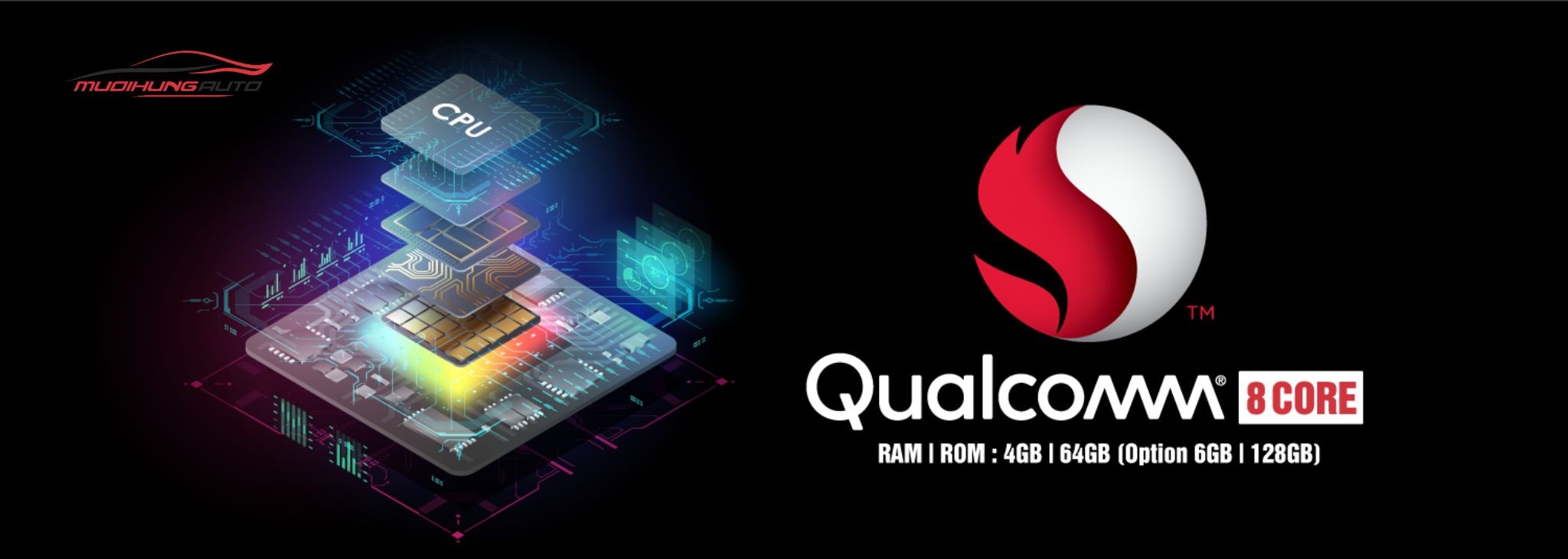 Android box ô tô Msport AI Ram 4GB