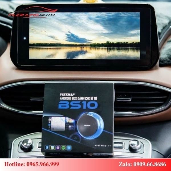 Android box Vietmap cho ô tô Hyundai Santafe