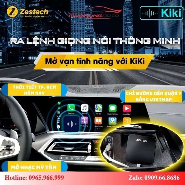 Android box Zestech cho ô tô Hyundai Santafe