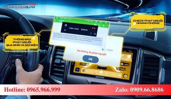 Android Box Zestech DX100 kiểm tra phạt nguội dễ dàng