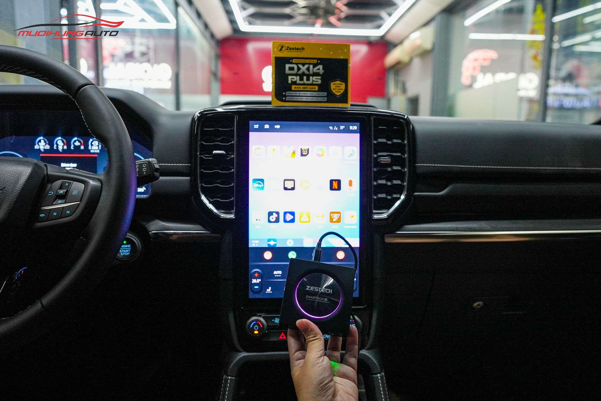 Lắp Zestech DX14 Plus Cho Xe Ford Ranger 2024