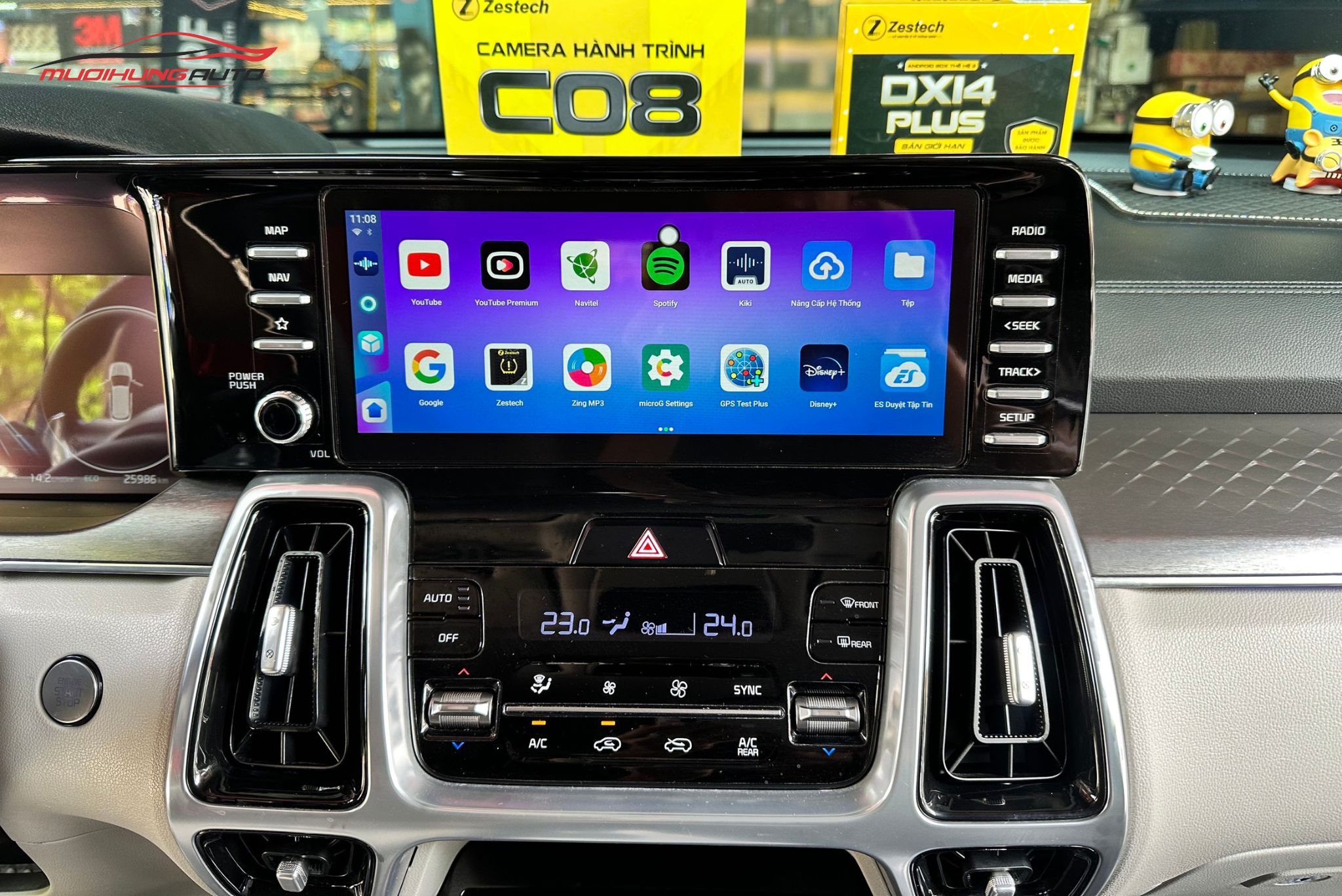 Lắp Zestech DX14 Plus Cho Xe Kia Sorento 2024