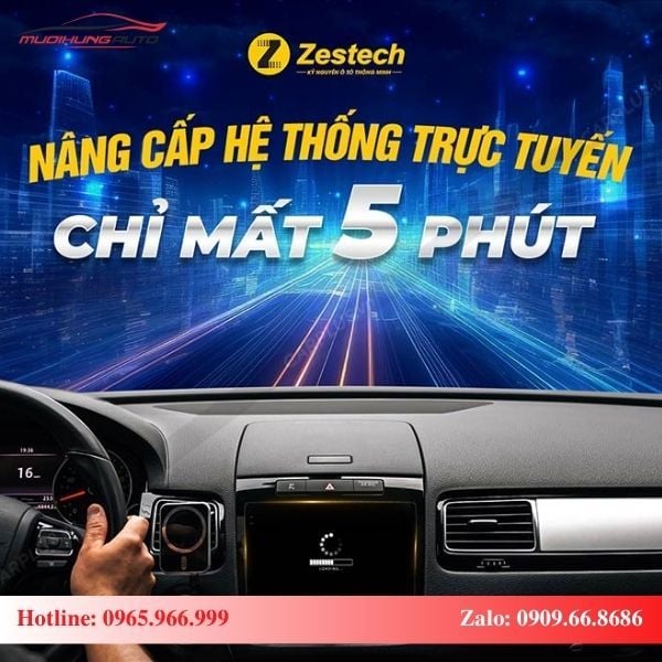 Android Box Zestech DX265 Plus nâng cấp hệ thống trực tuyến