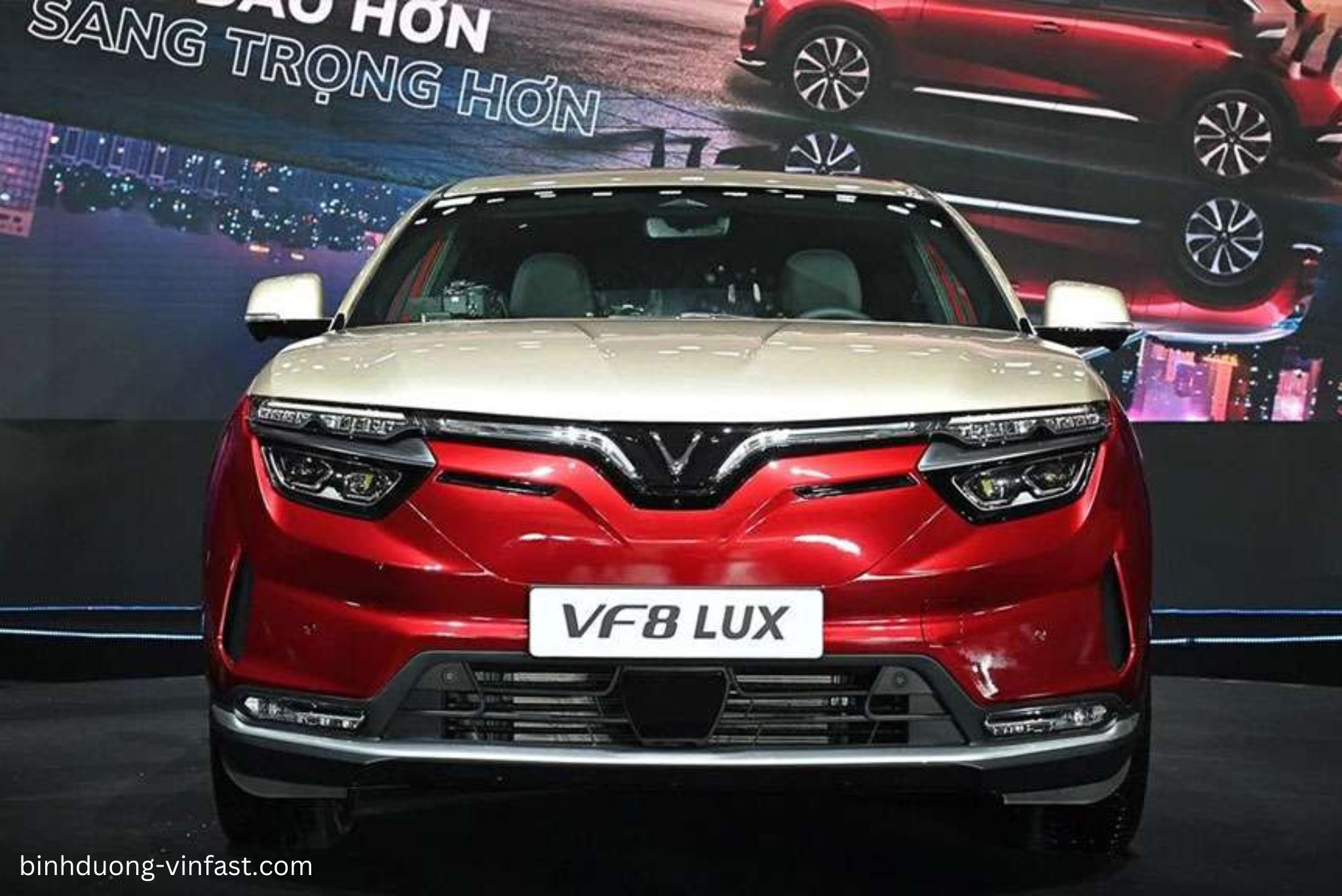 Vinfast VF8 2025 thiết kế đầu xe ấn tượng