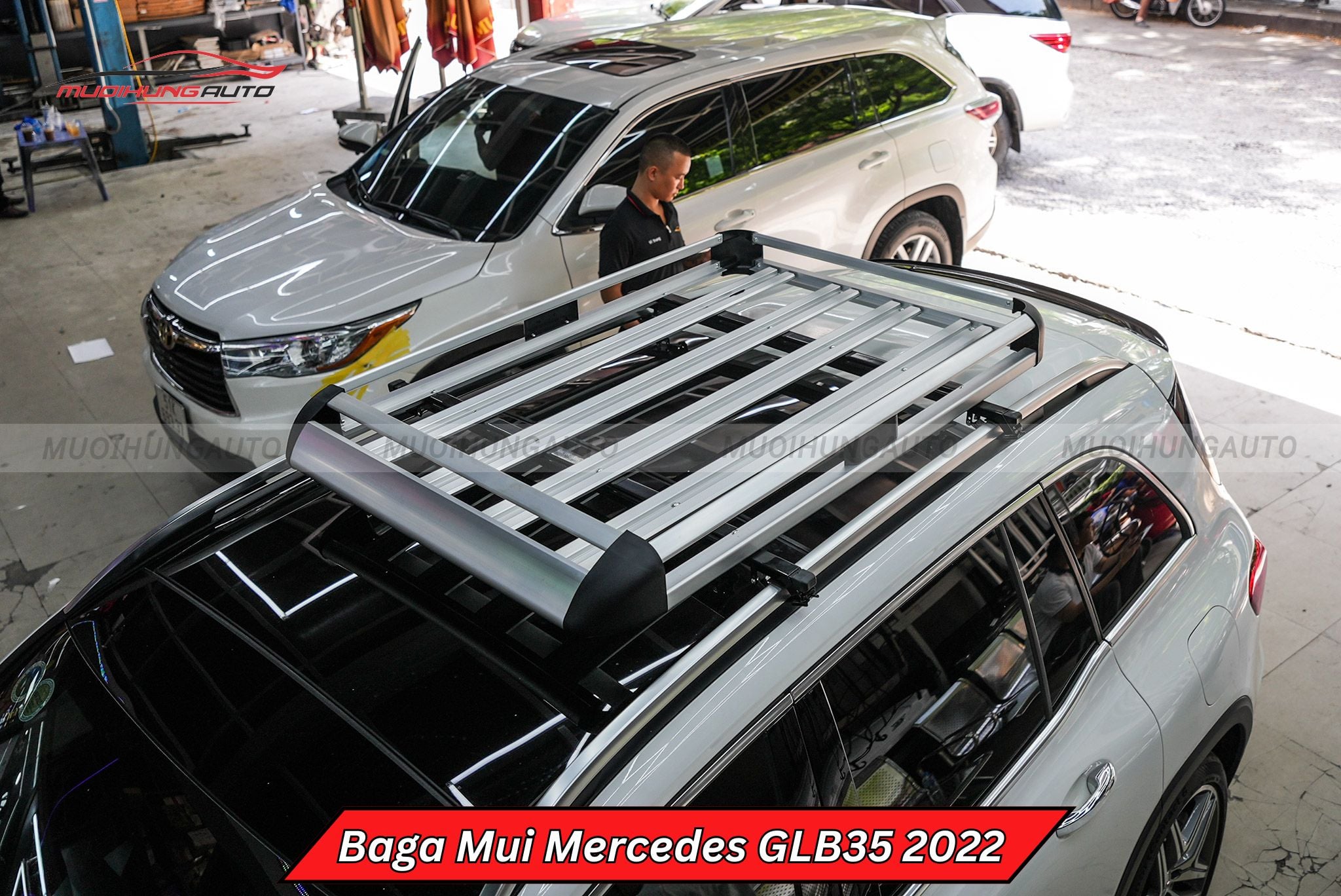Baga mui vuông xe Mercedes GLB35 2022