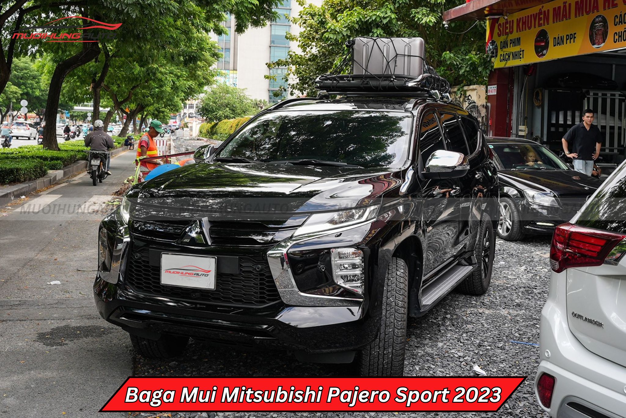 Baga mui xe Mitsubishi Pajero Sport 2023