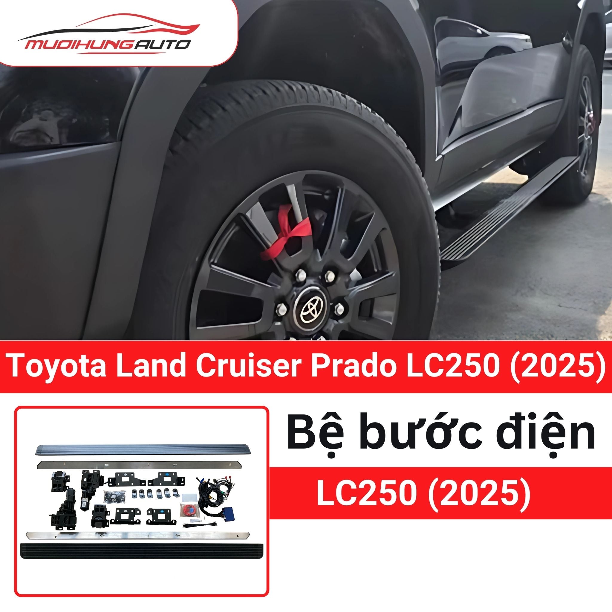 Bệ bước điện Toyota Land Cruiser Prado LC250 2025