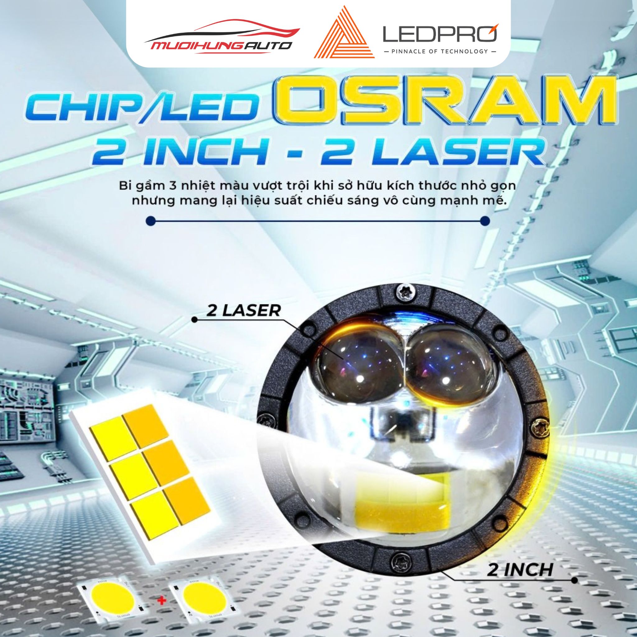 Bi gầm LEDPRO A8 Special 1 nhiệt màu 5500K