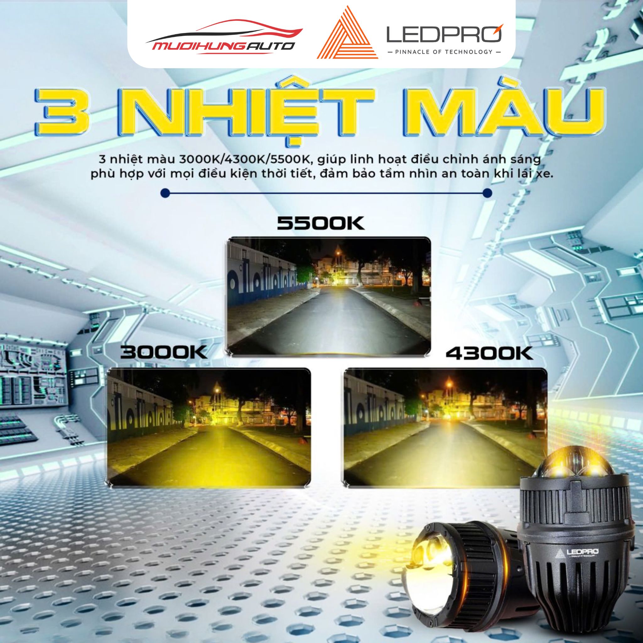 Bi gầm ô tô LEDPRO A8 Special