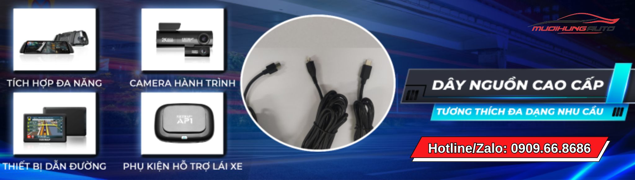 Bộ dây nguồn cao cấp Vietmap Type C - Micro USB