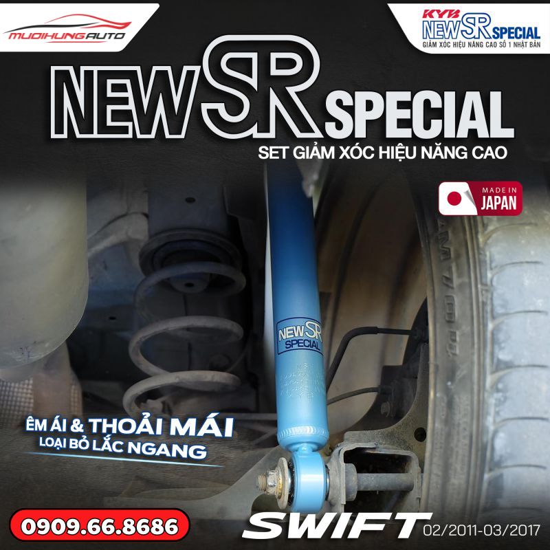 Bộ phuộc giảm xóc KYB New SR Special ô tô Suzuki Swift