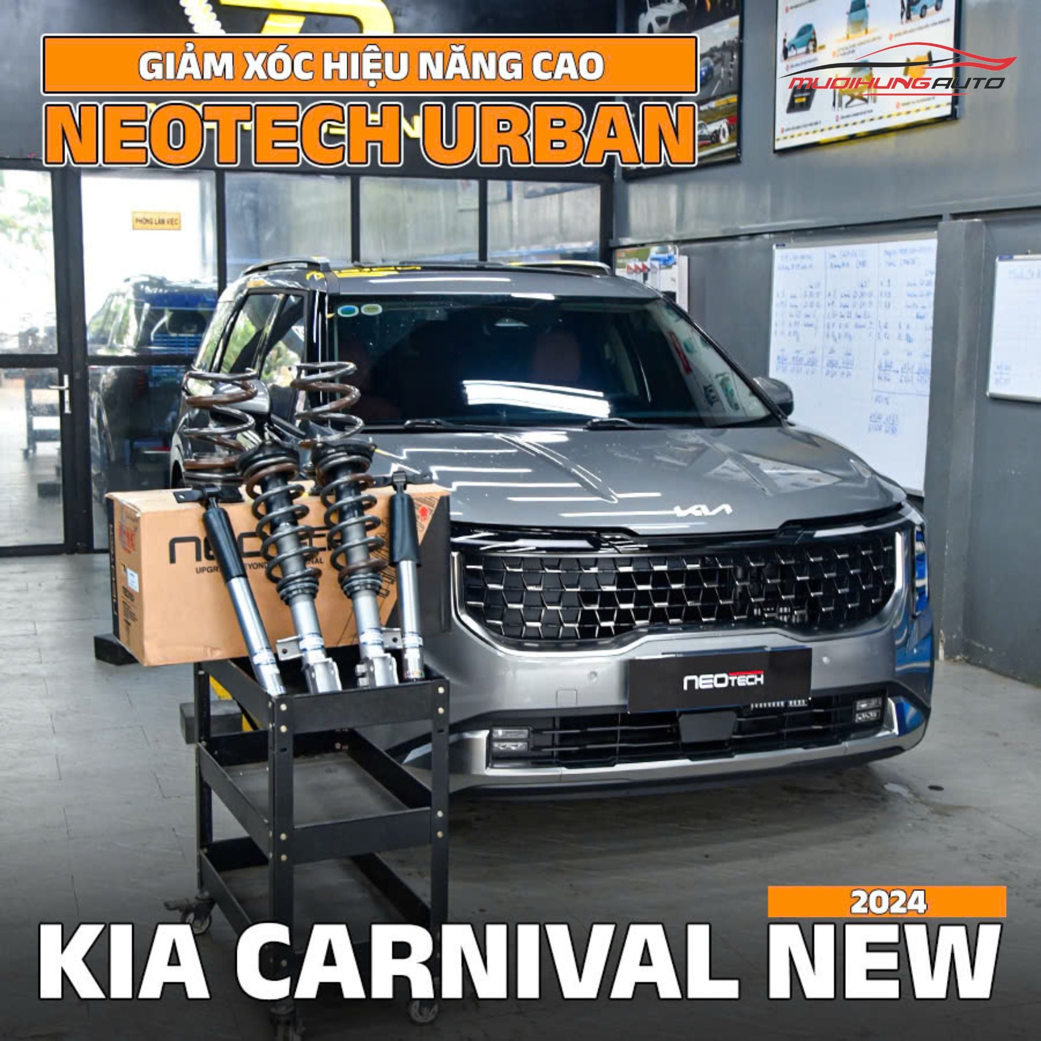 Bộ phuộc giảm xóc Neotech xe Kia Carnival New 2025