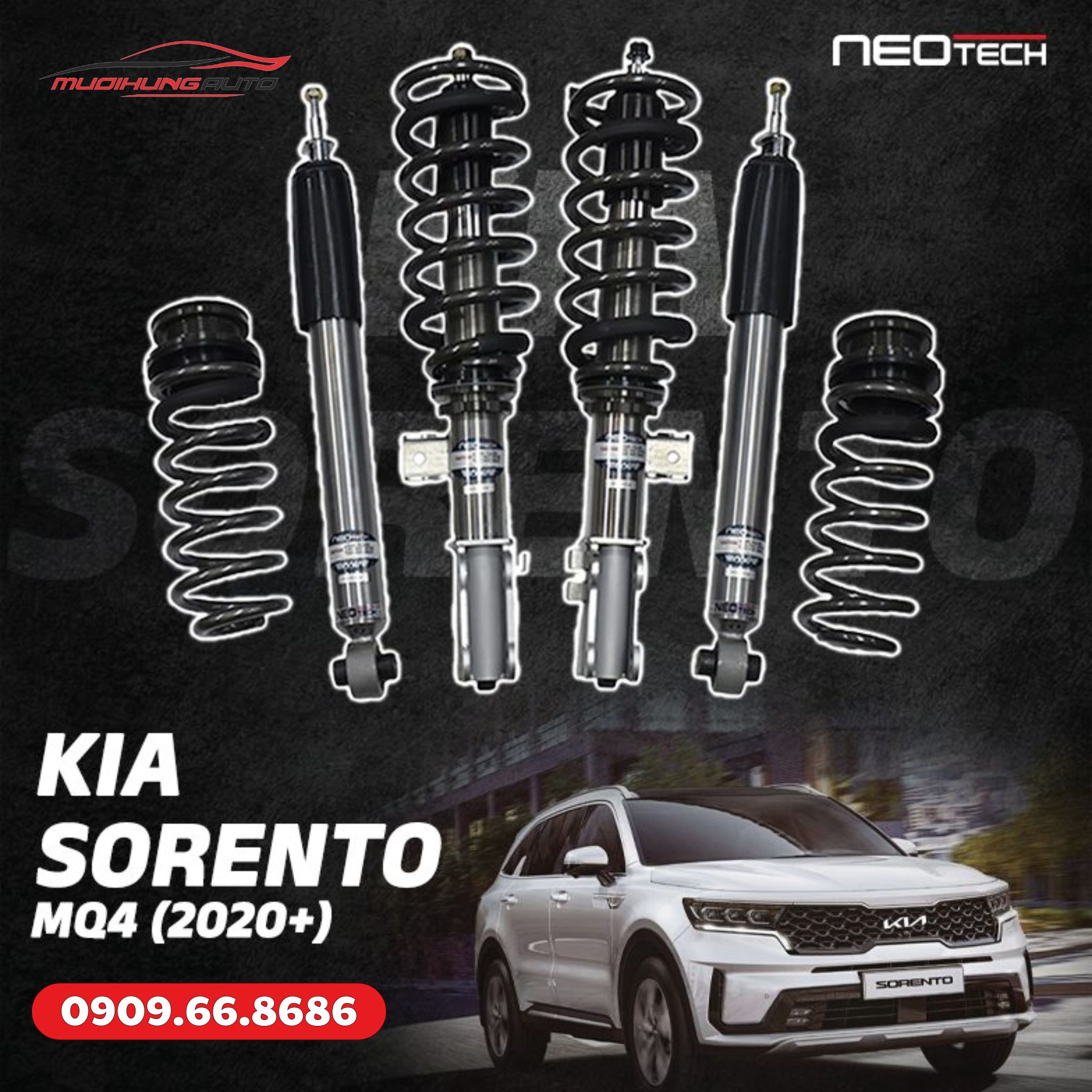 Bộ phuộc giảm xóc Neotech xe Kia Sorento