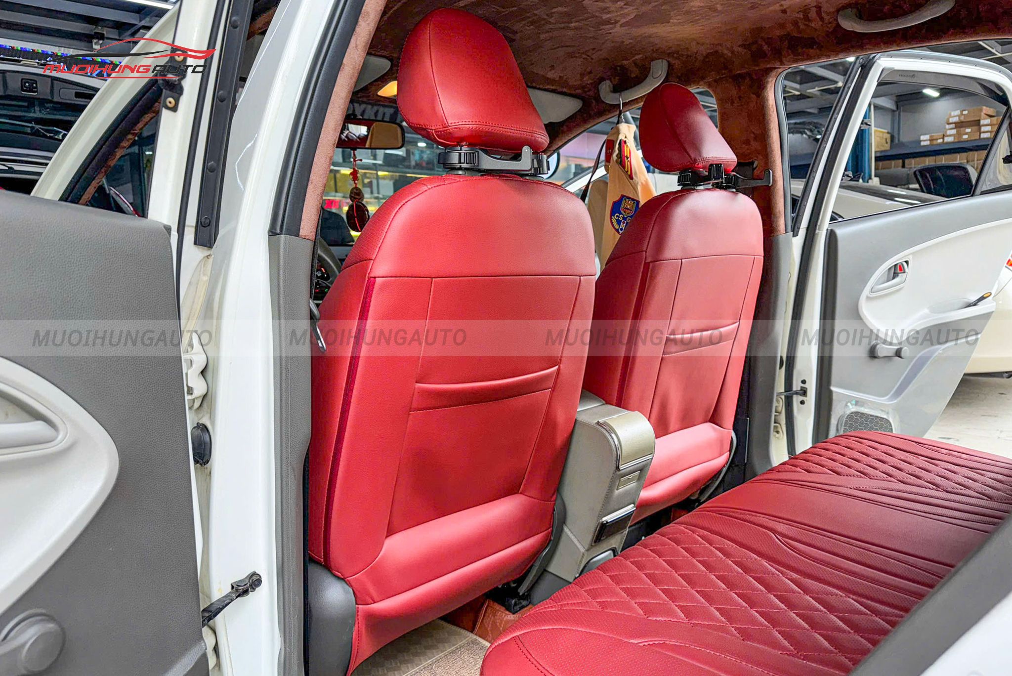 Bọc ghế da cho Kia Morning 2013