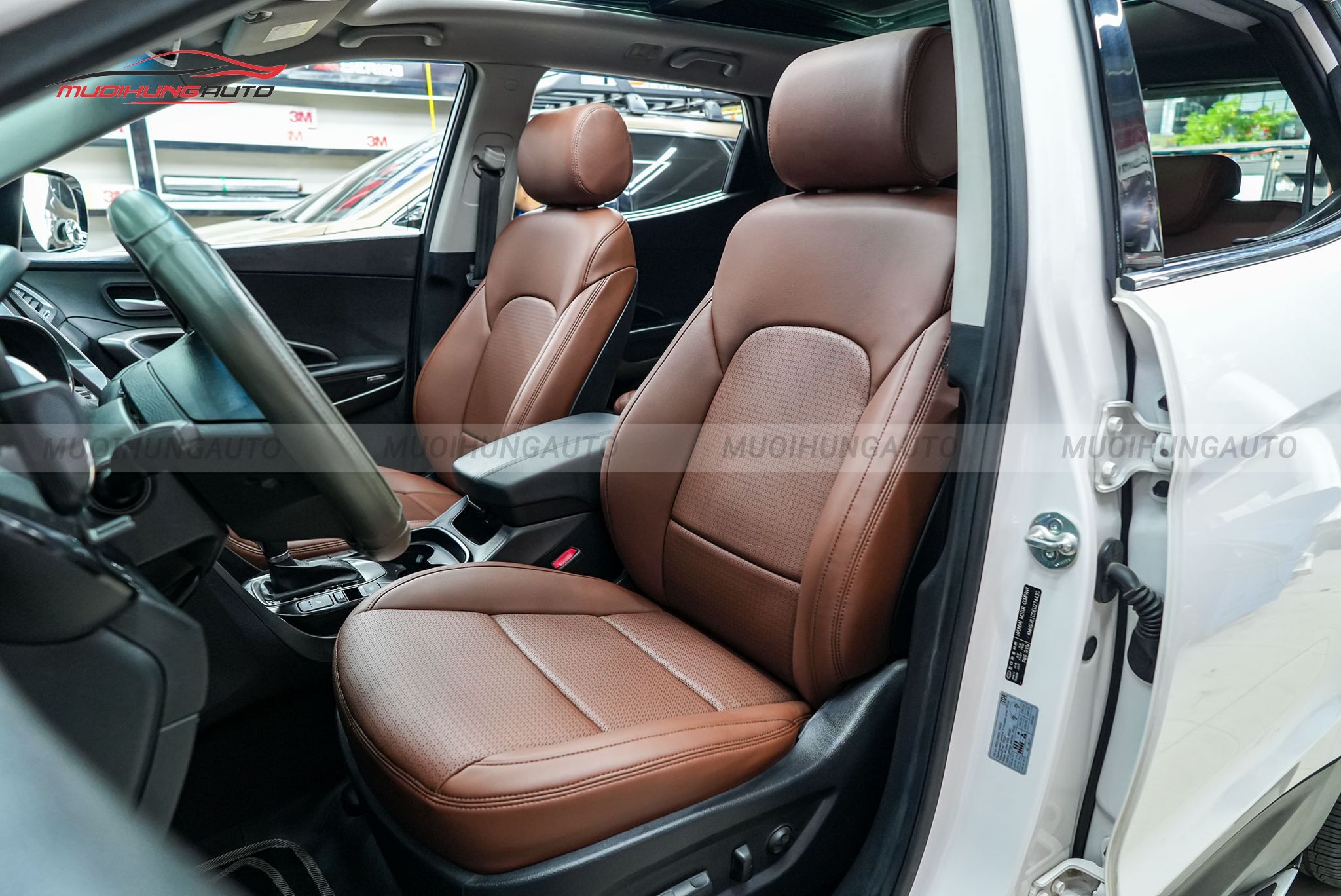 Bọc ghế da cho ô tô Hyundai SantaFe 2014