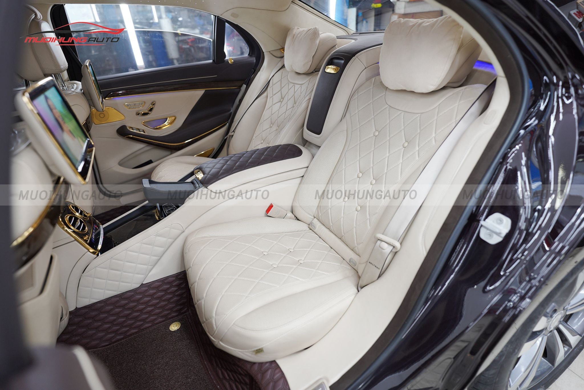 Bọc ghế da cho ô tô Mercedes S500 2015