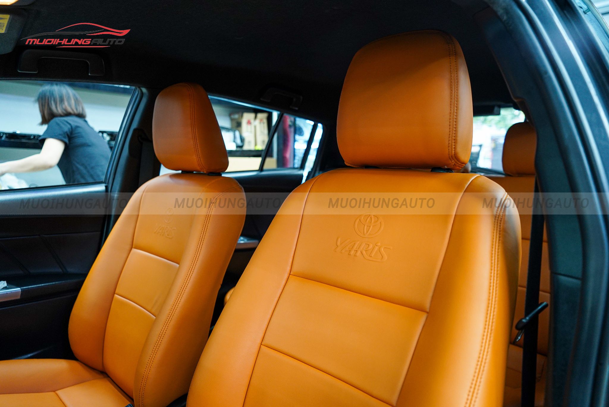 Bọc ghế da cho ô tô Toyota Yaris 2015