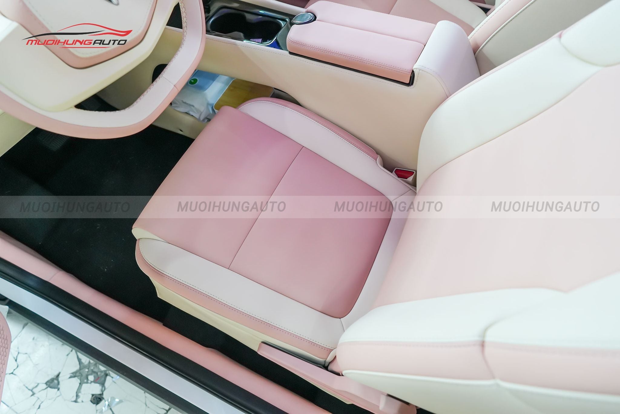 Bọc ghế da cho ô tô Vinfast Minio Green