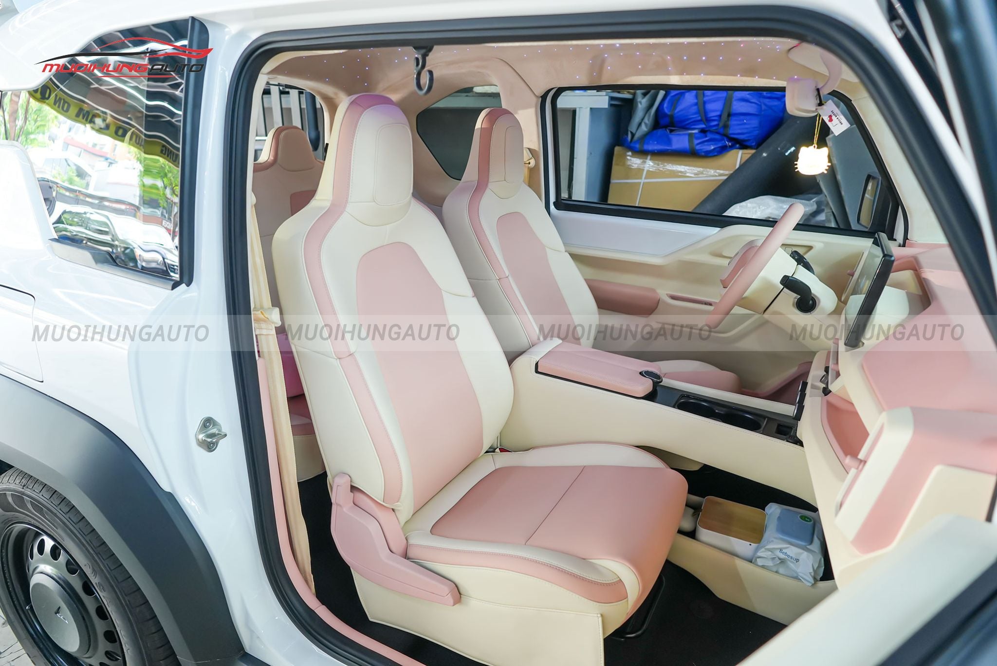 Bọc ghế da cho Vinfast Minio Green