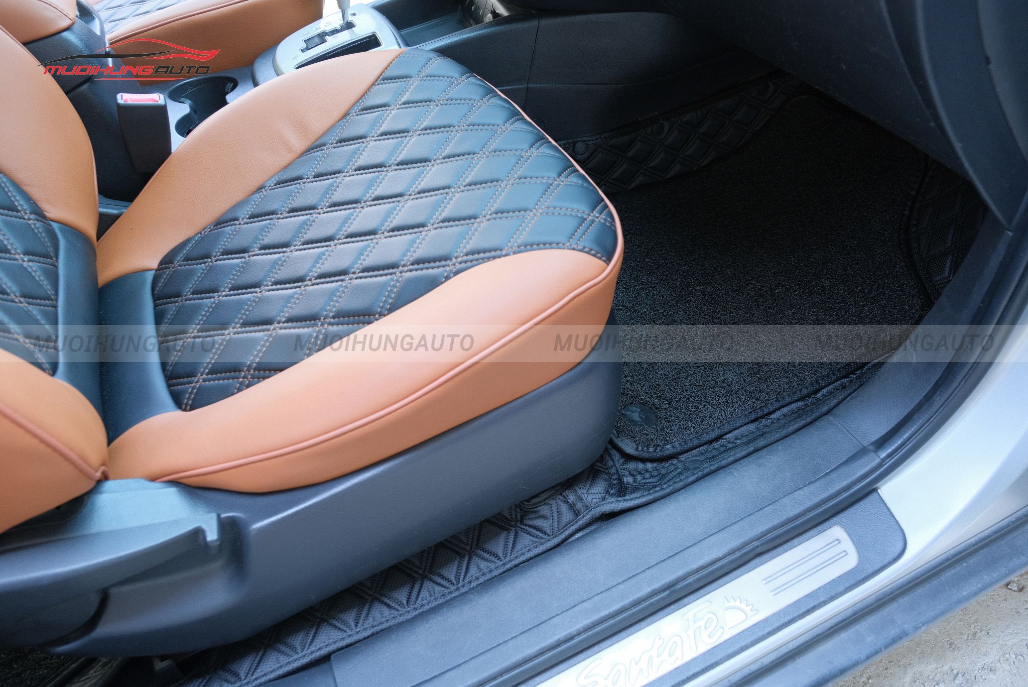 Bọc ghế da cho xe Hyundai SantaFe 2019