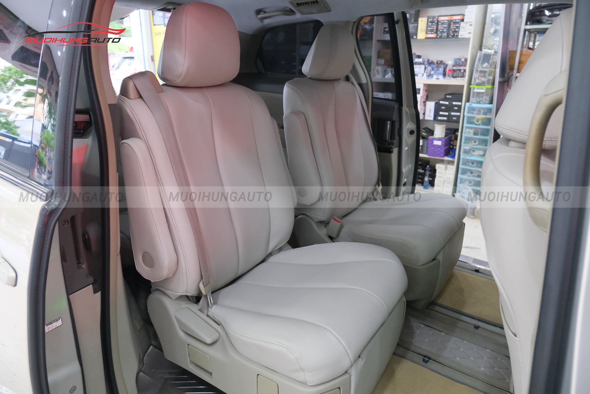 Bọc ghế da cho xe Toyota Previa