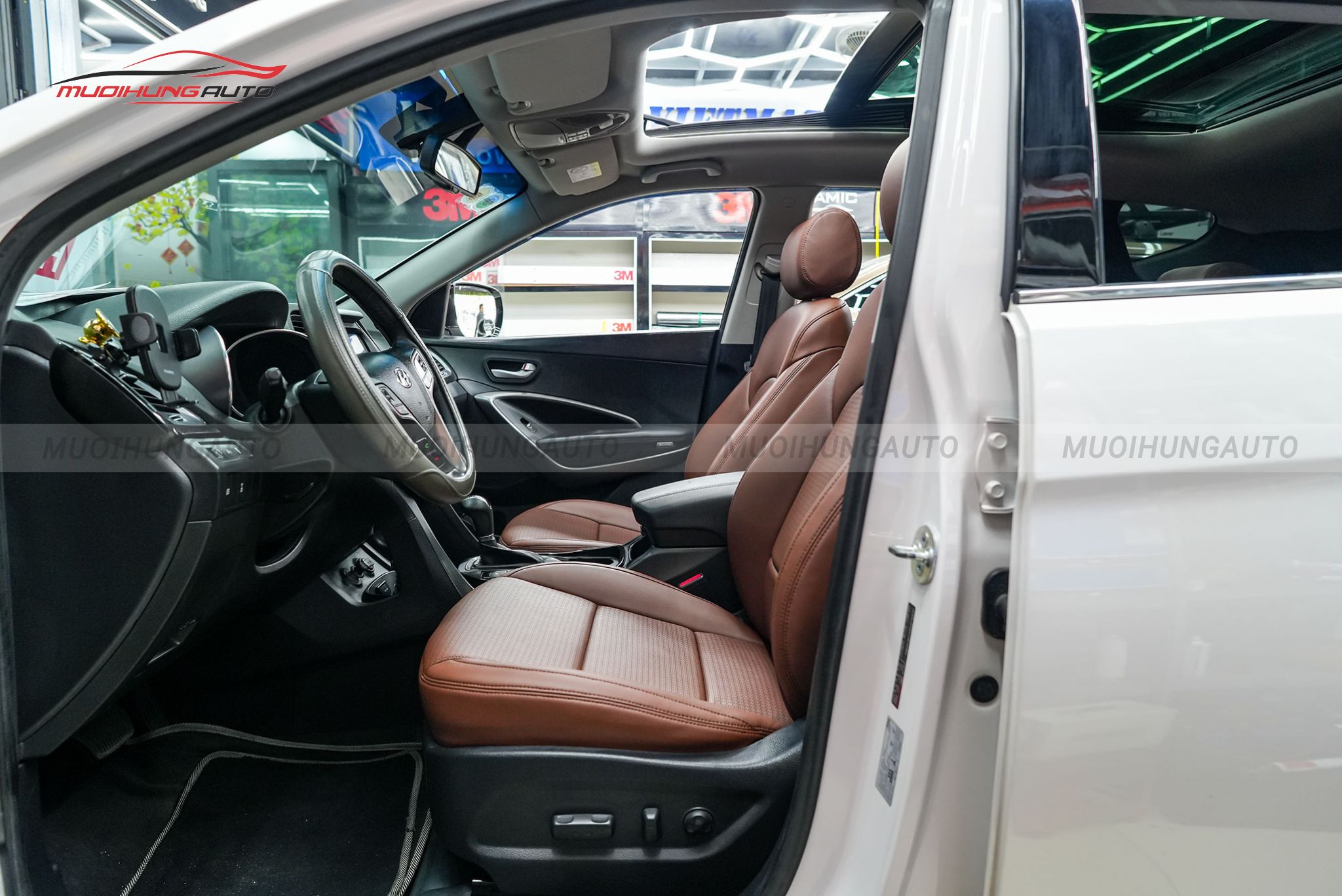 Bọc ghế da ô tô Hyundai SantaFe 2014