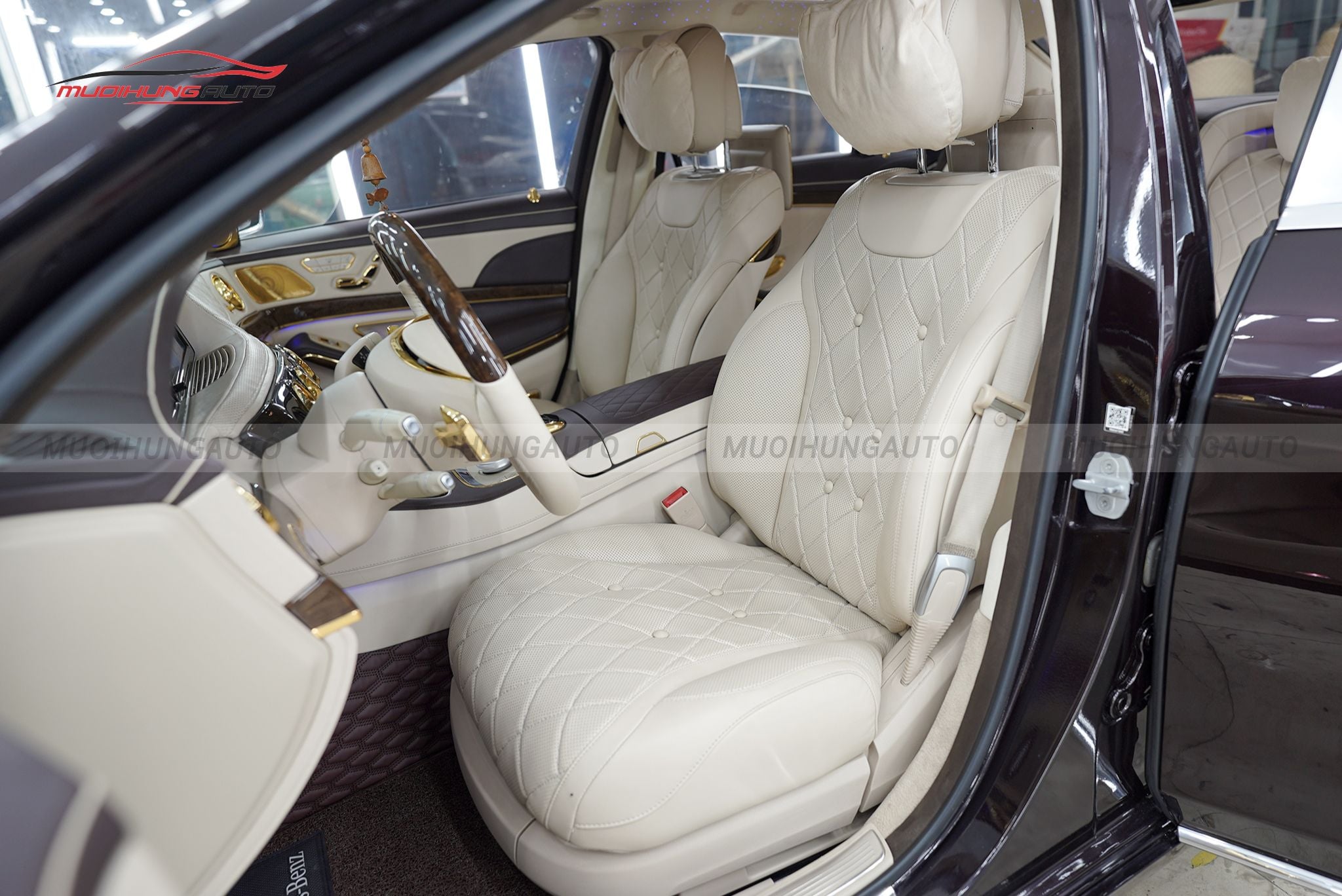 Bọc ghế da ô tô Mercedes S500 2015