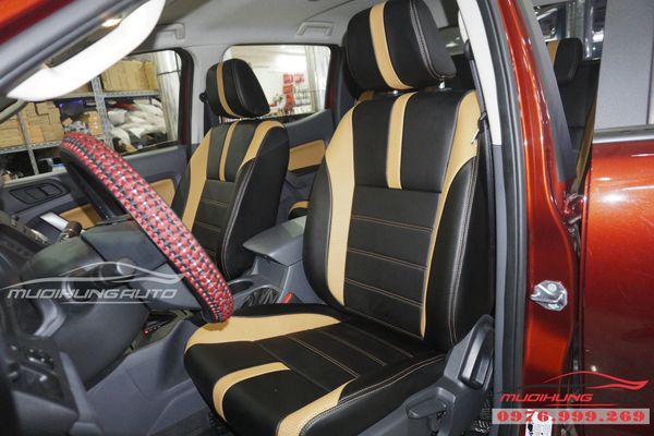 Bọc ghế da  thay đổi màu nội thất Ford Ranger giá rẻ 06