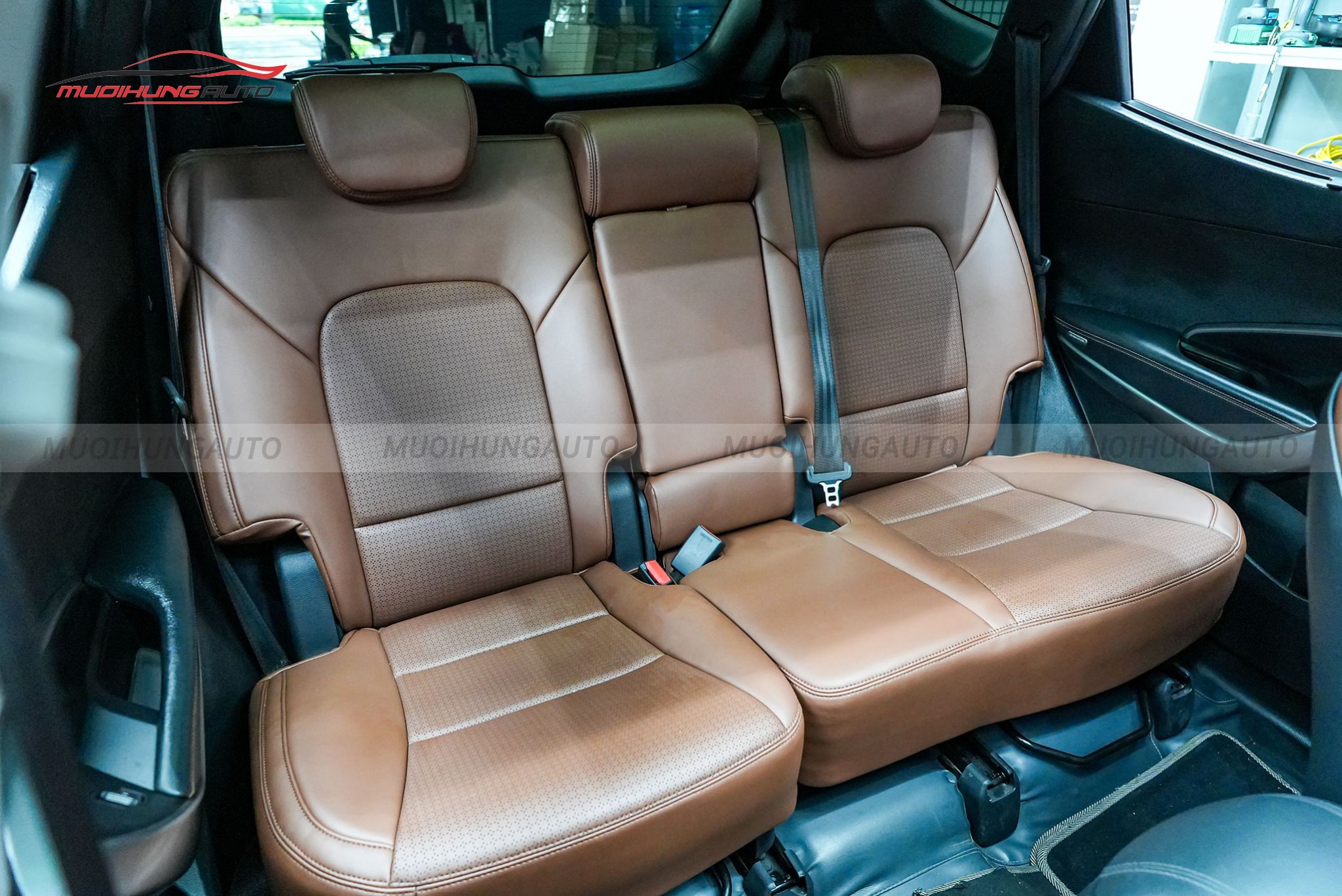 Bọc ghế da xe hơi Hyundai SantaFe 2014