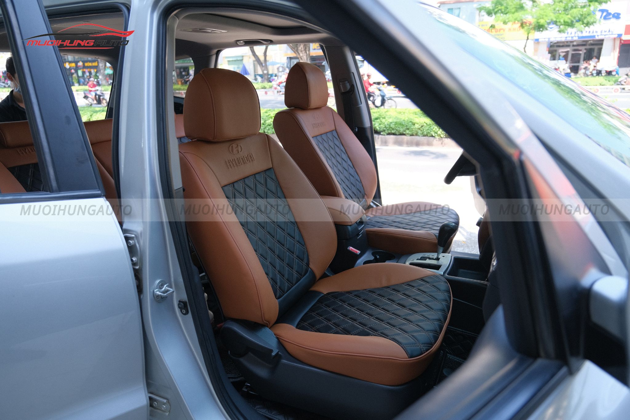 Bọc ghế da xe Hyundai SantaFe 2019