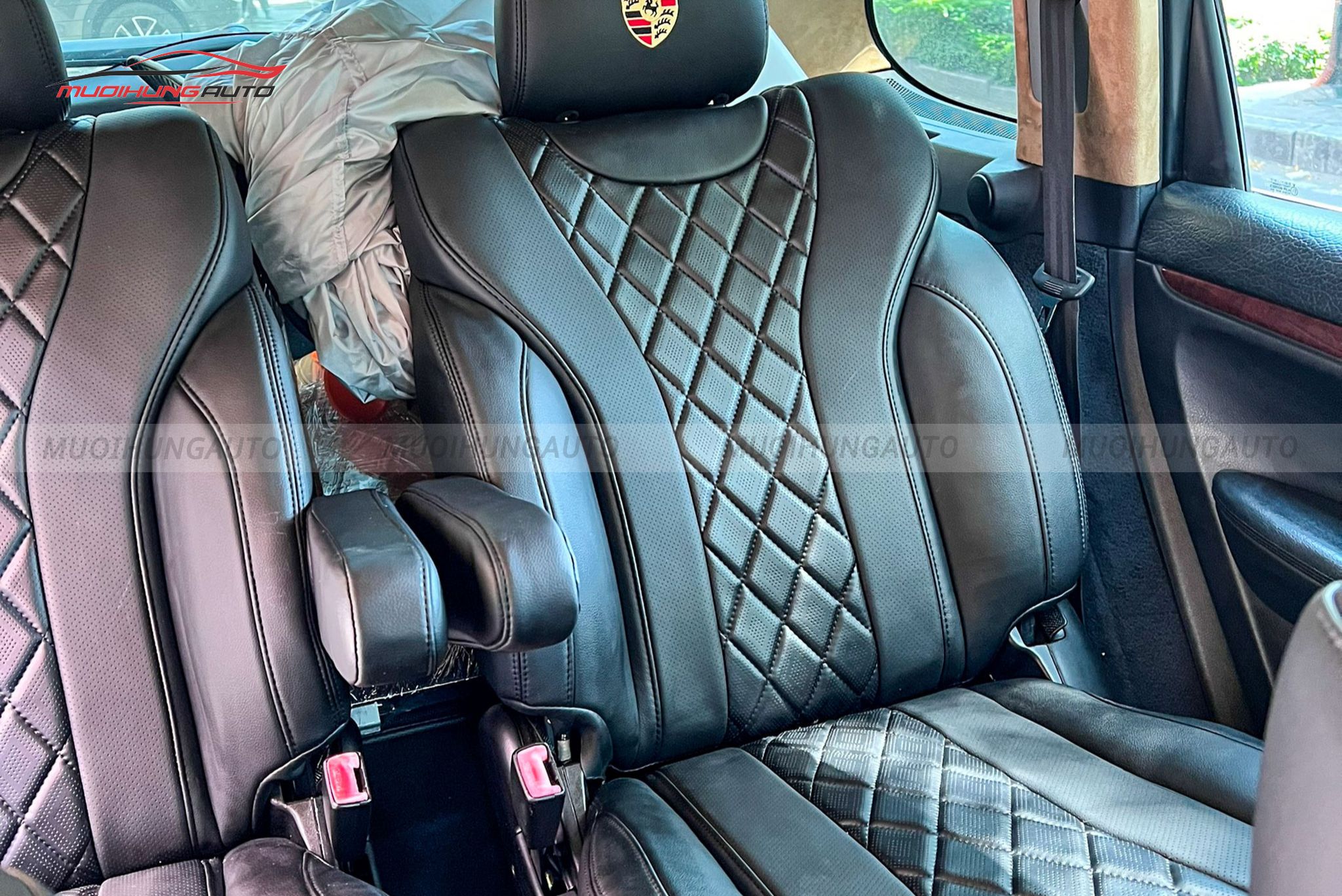 Bọc ghế da xe Porsche Cayenne 2008